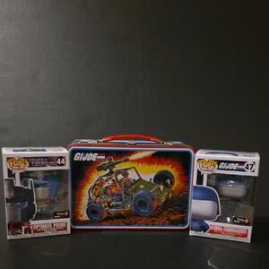 Funko Pop! Transformers and G.I. Joe Set with Original Lunchbox